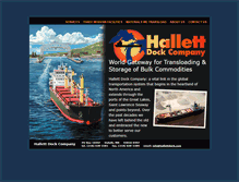 Tablet Screenshot of hallettdock.com
